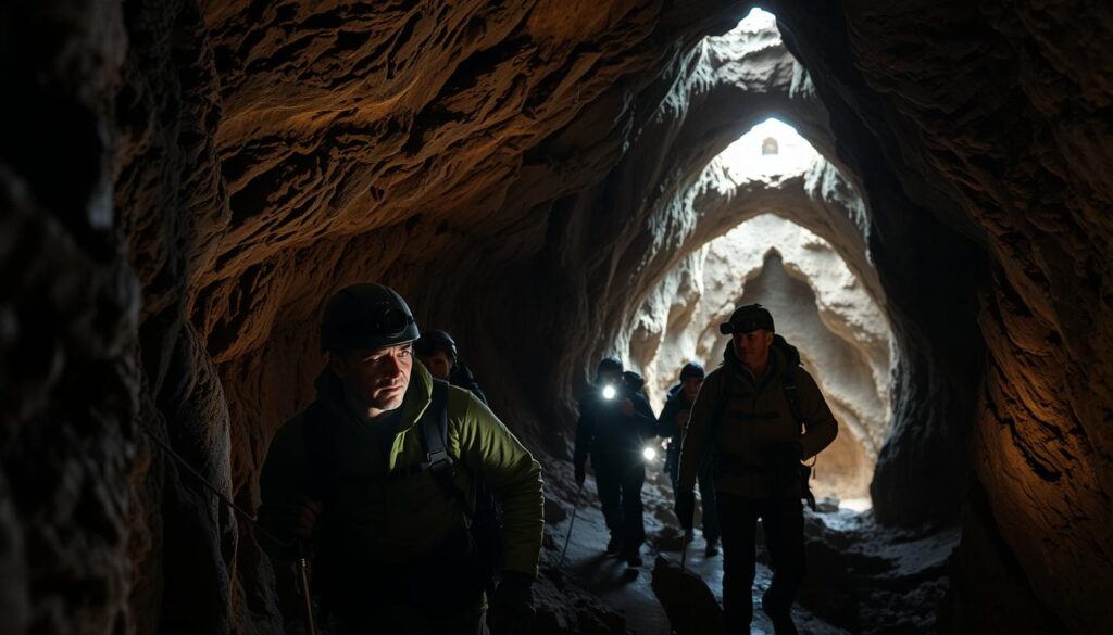 guided cave exploration